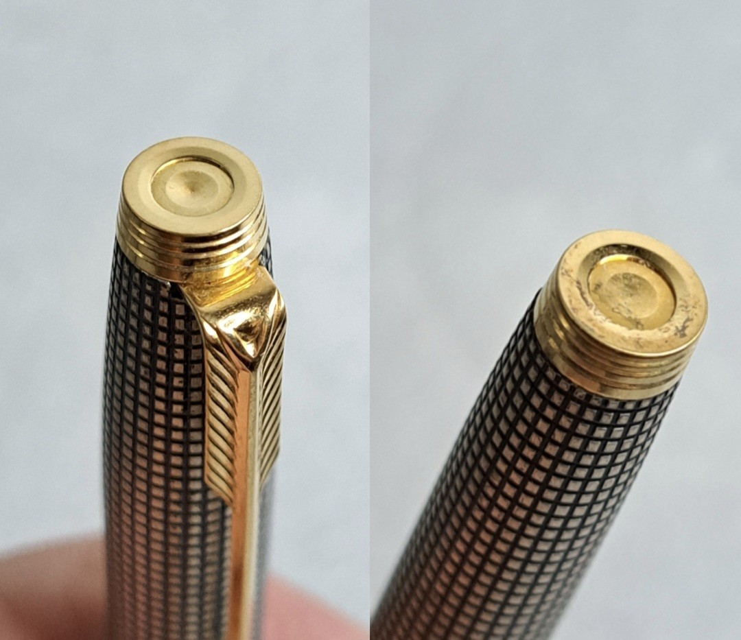 Vintage Parker 75 Cisele Sterling Silver FP 18K Nib France 1991 IU Oblique Broad