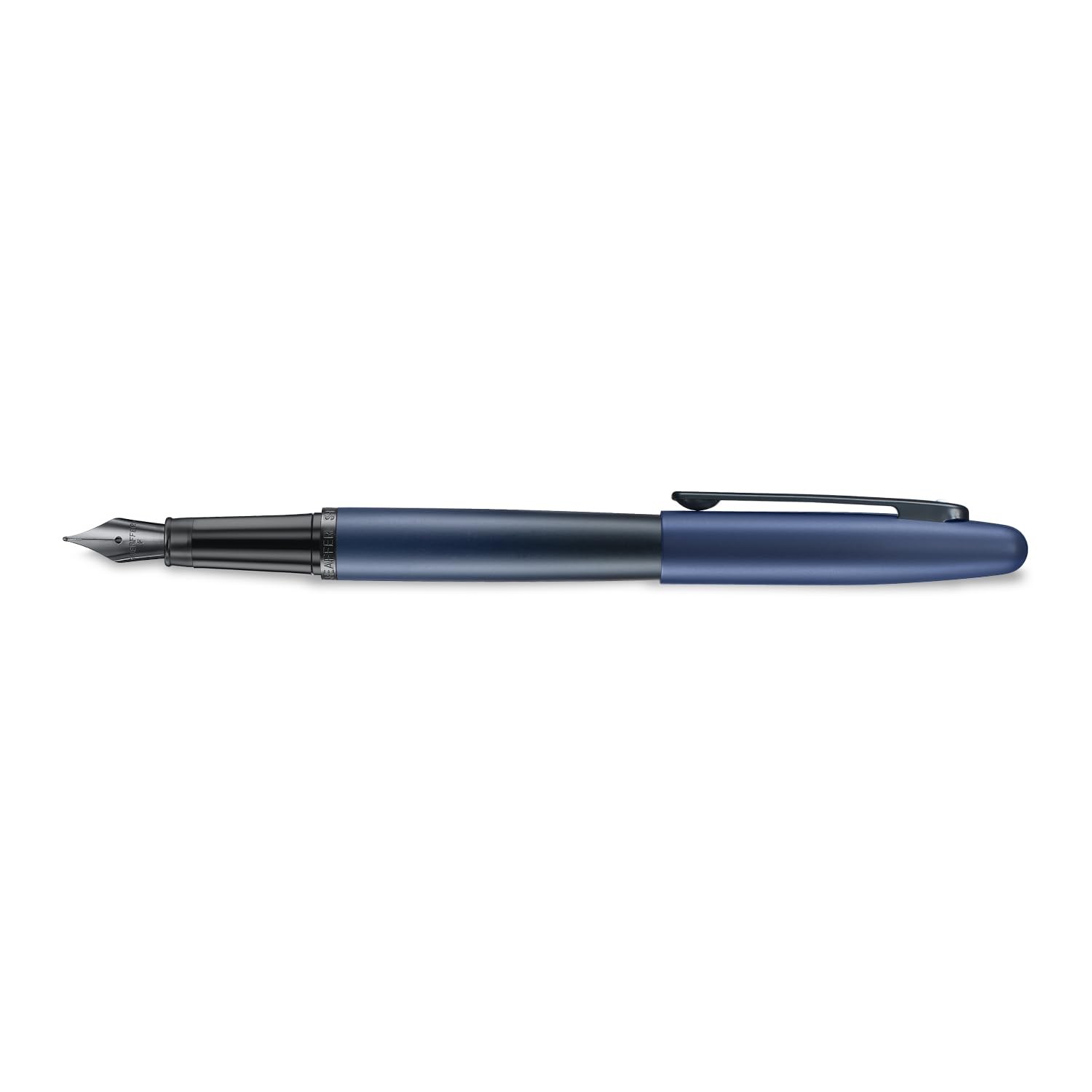 VFM Fountain Pen E9429 Matt Blue Black Trims Fine Nib With Converter Pen