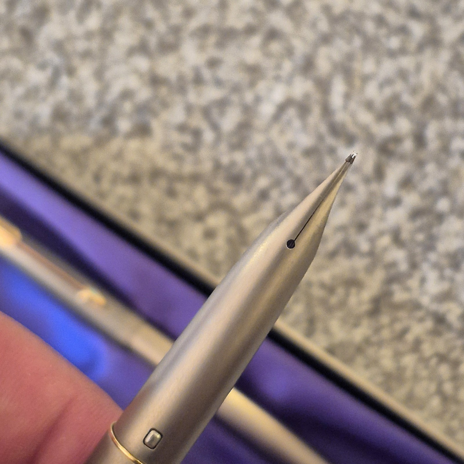 Near Mint – Vintage 1970s RARE Parker T1 Titanium Fountain Pen +…