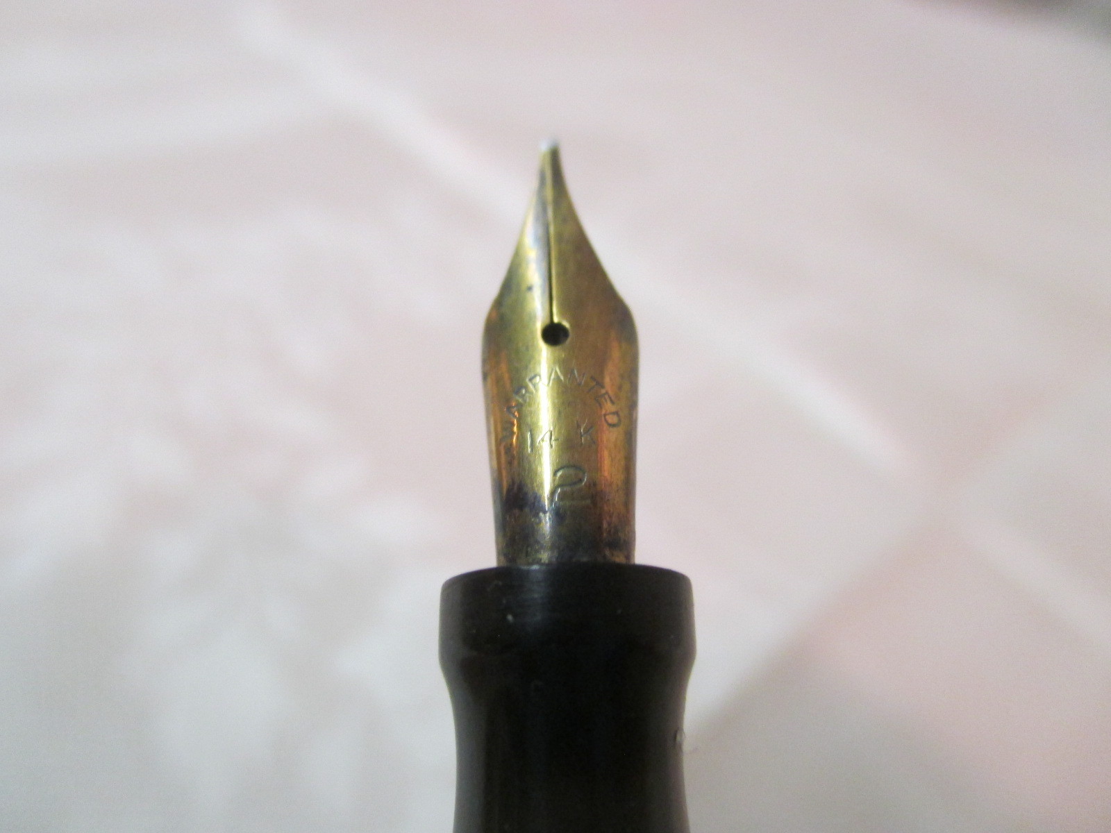 Vintage Gold Bond Stonite Opal Paul Fountain Pen 14K gold nib