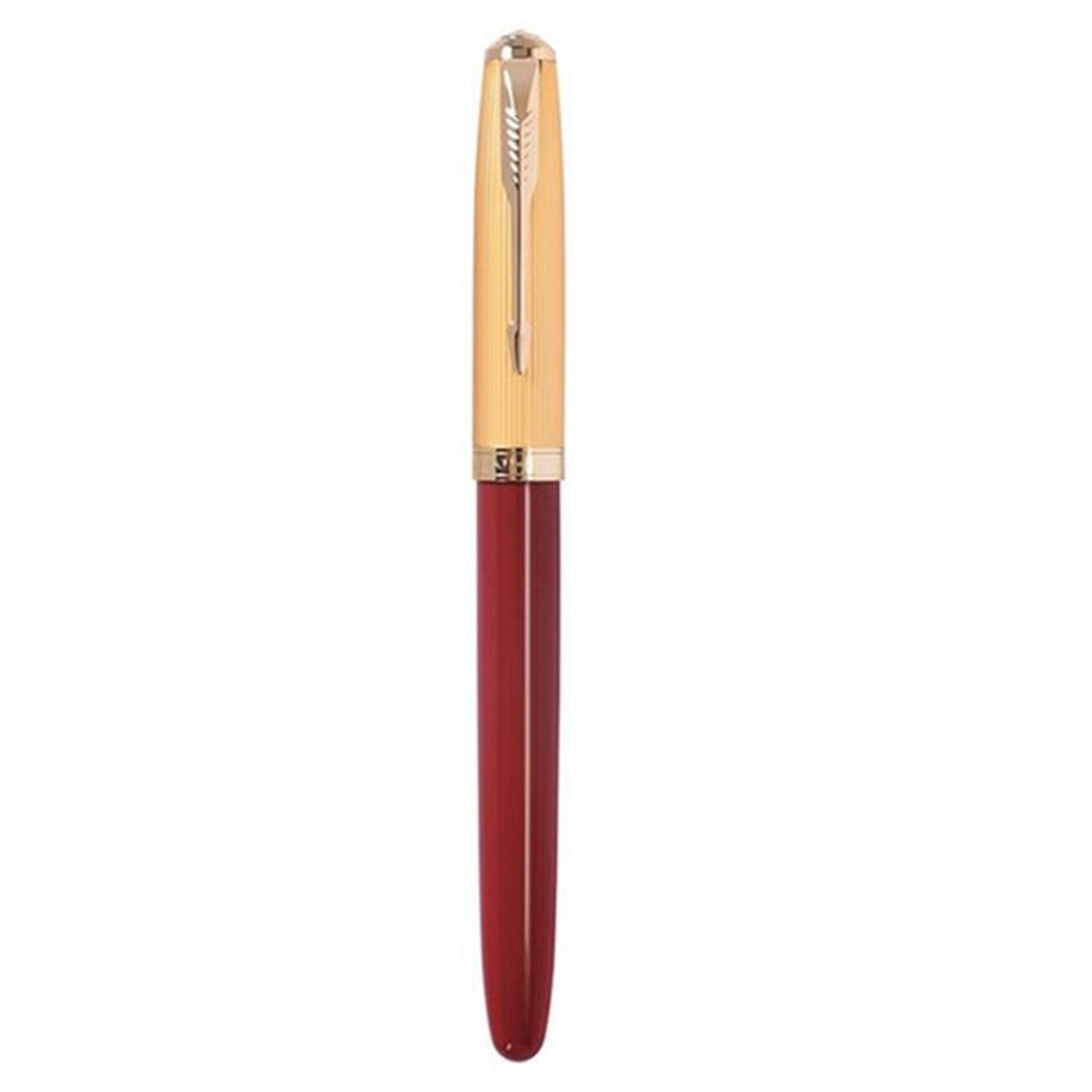 Jinhao 85 Metal/Wood Fountain Pen Golden Clip Extra Fine EF Nib 0.38mm Nice Gift