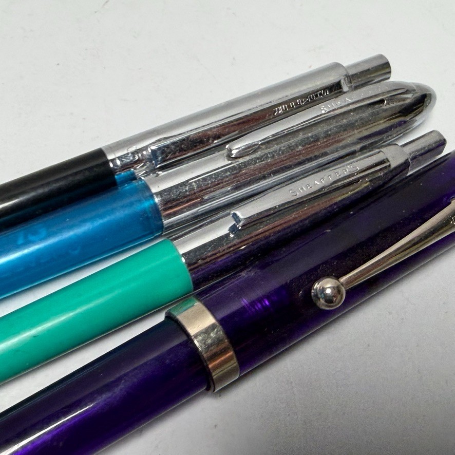 Vintage Advertising Ballpoint Fountain Pens Nib Sheaffer lot of 4 Various