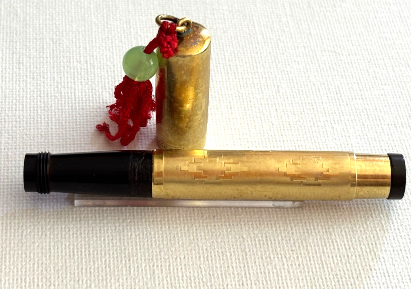 Vintage Rare Kaweco 18 K.R. gold filled 14k gold nib retractable Fountain Pen