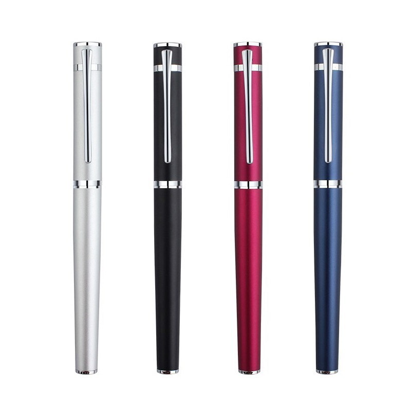 Hero H605C Metal Fountain Pen Fine 0.5mm Nib Rotary Ink Absorber Pen w/Gift Box