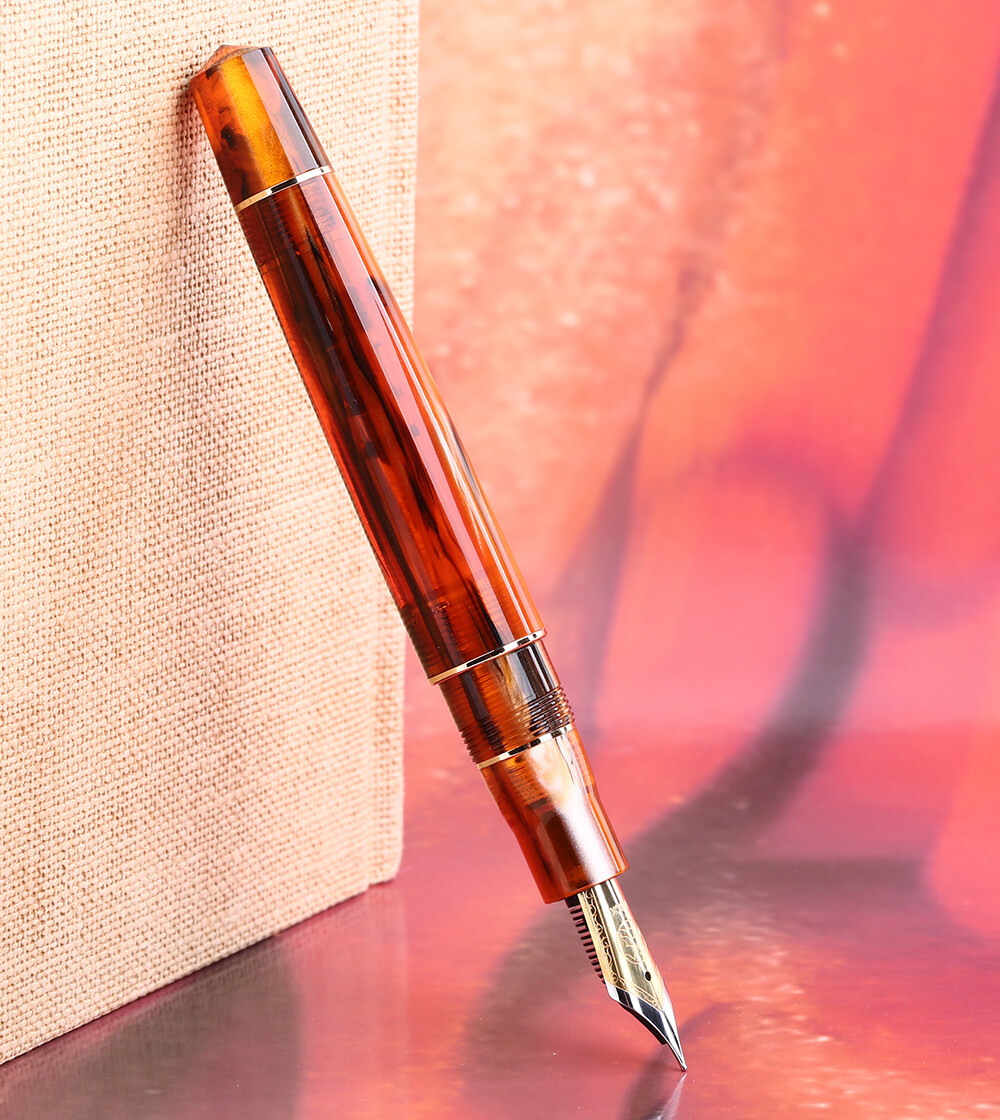MAJOHN M800 Resin Fountain Pen No. 6 BOCK Nib / MAJOHN Nib Fine with Converter