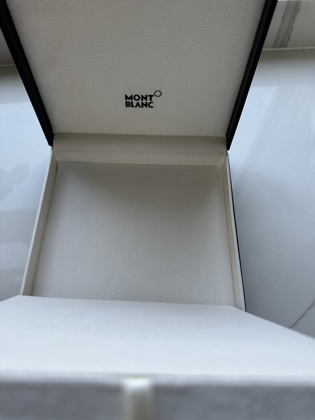 Montblanc Empty Pen Box Case and cardholder desk Box Black