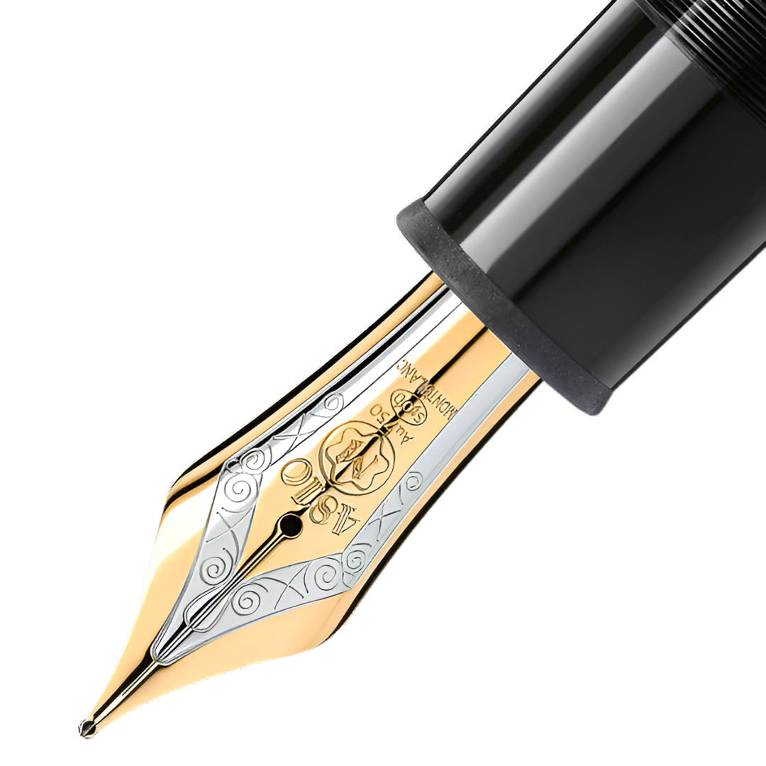 MONTBLANC MEISTERSTUCK 149 FOUNTAIN PEN GOLD F with Leather Pen Sleeve Fast