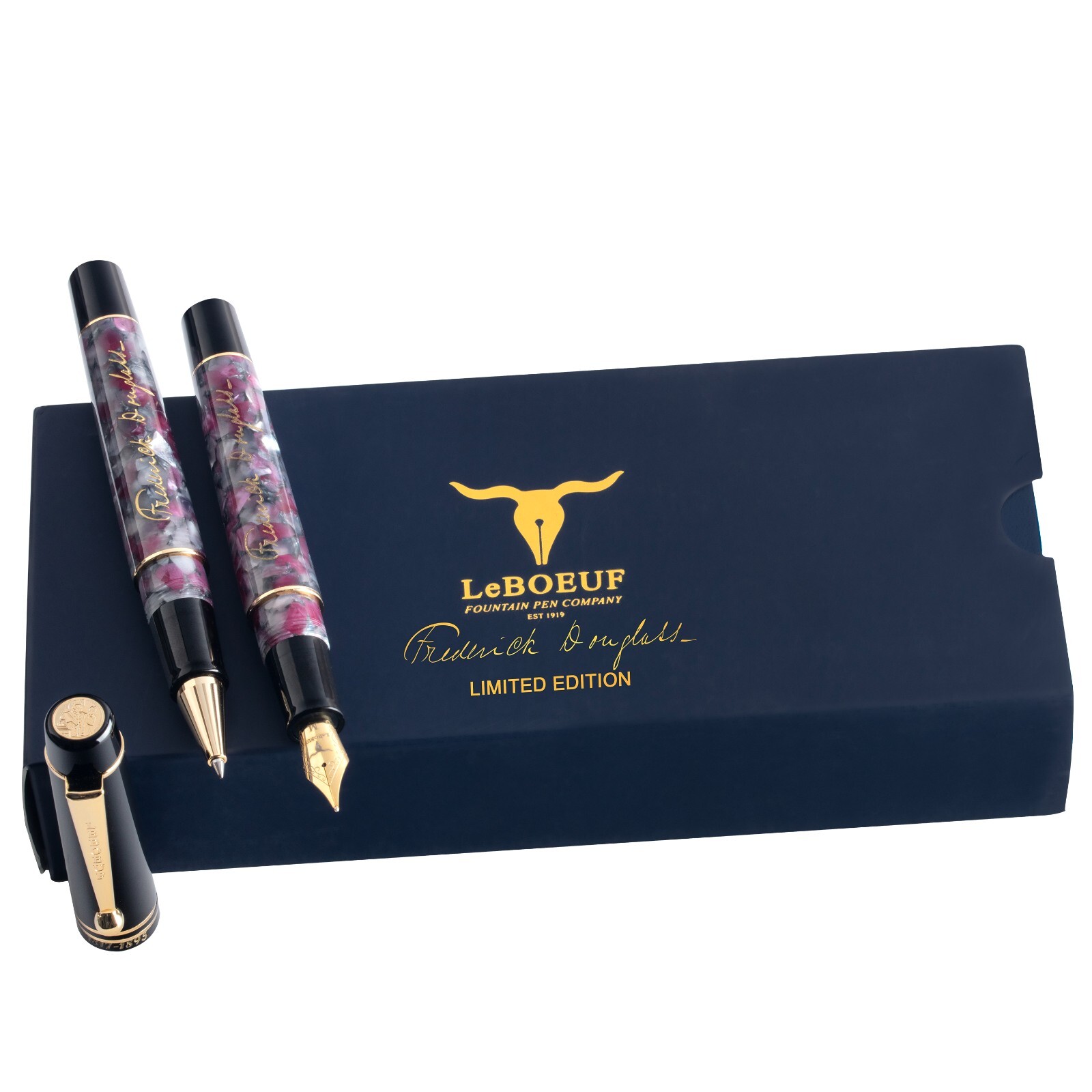 Brand New LeBOEUF Frederick Douglas Fountain Pen Limited Edition F or M Nib