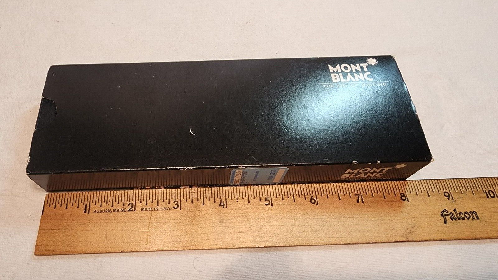 VINTAGE MONT BLANC FOUNTAIN PEN FELT CASE and ORIGINAL BOX, EMPTY – NO PEN