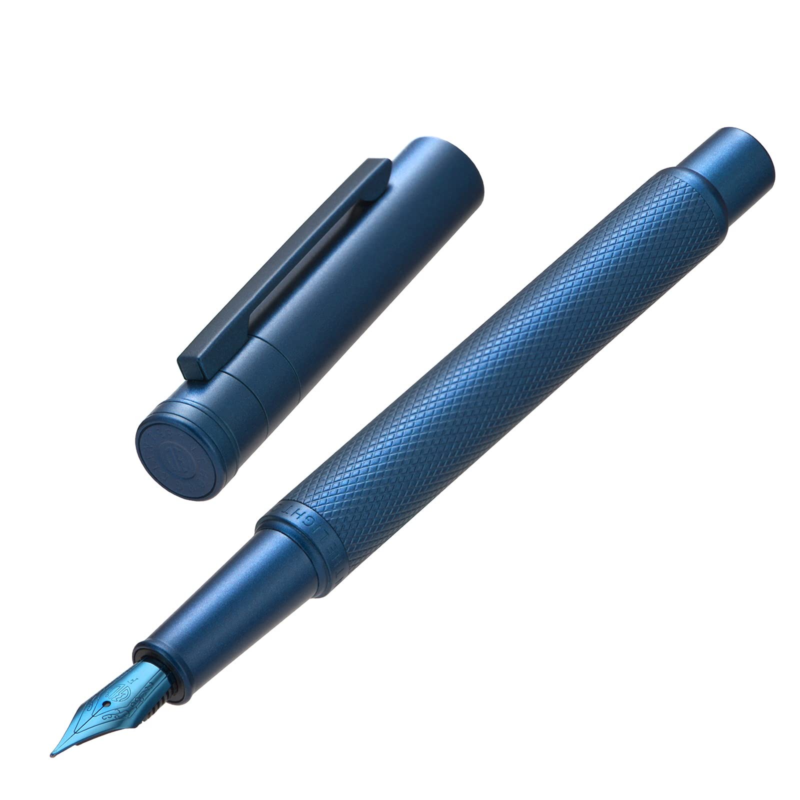 Hongdian 1851 Dark Blue Forest Fountain Pen Medium Nib Converter Case Kit