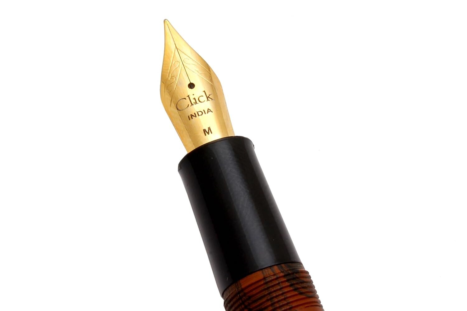 SET OF 4 Click Aristocrat Ebonite Fountain Pens fine medium borad flex nib grade