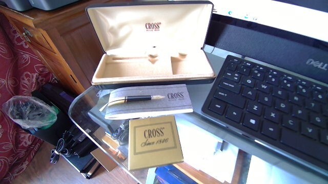 CROSS 10k Gold Filled Fountain Pen 14k Nib Model with Case FREE SHIPPING
