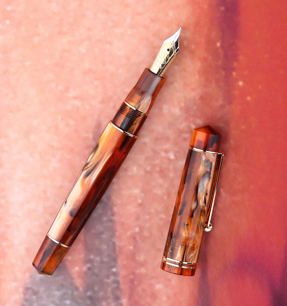 MAJOHN M800 Resin Fountain Pen No. 6 BOCK Nib / MAJOHN Nib Fine with Converter