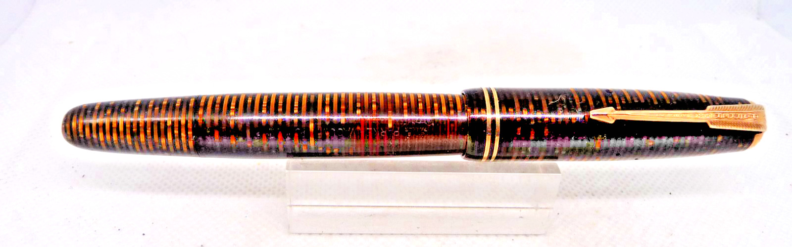 Parker Vintage Vacumatic Brown Fountain pen– working–fine
