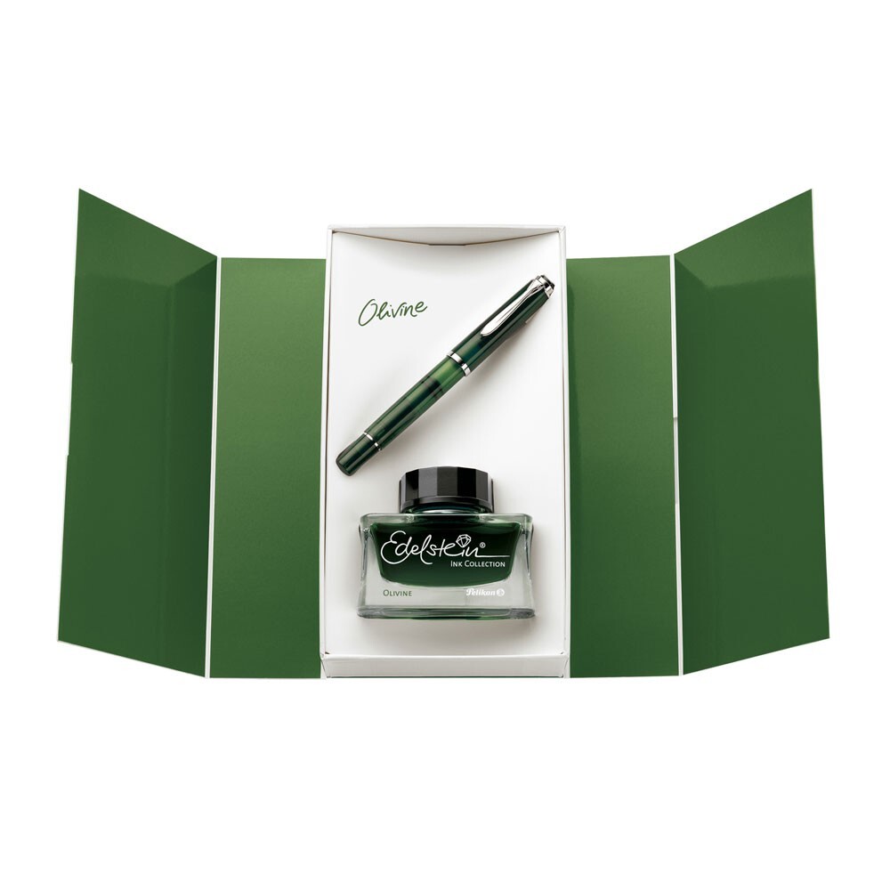 PELIKAN M205 OLIVINE FOUNTAİNPEN INK MEDIUM SET M Nib