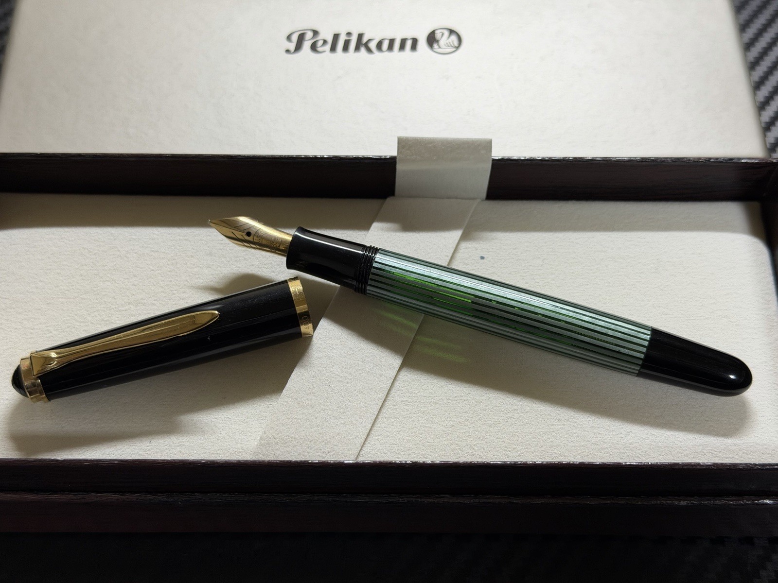 Pelikan 400NN M&K Green Stripe Fountain Pen M Medium