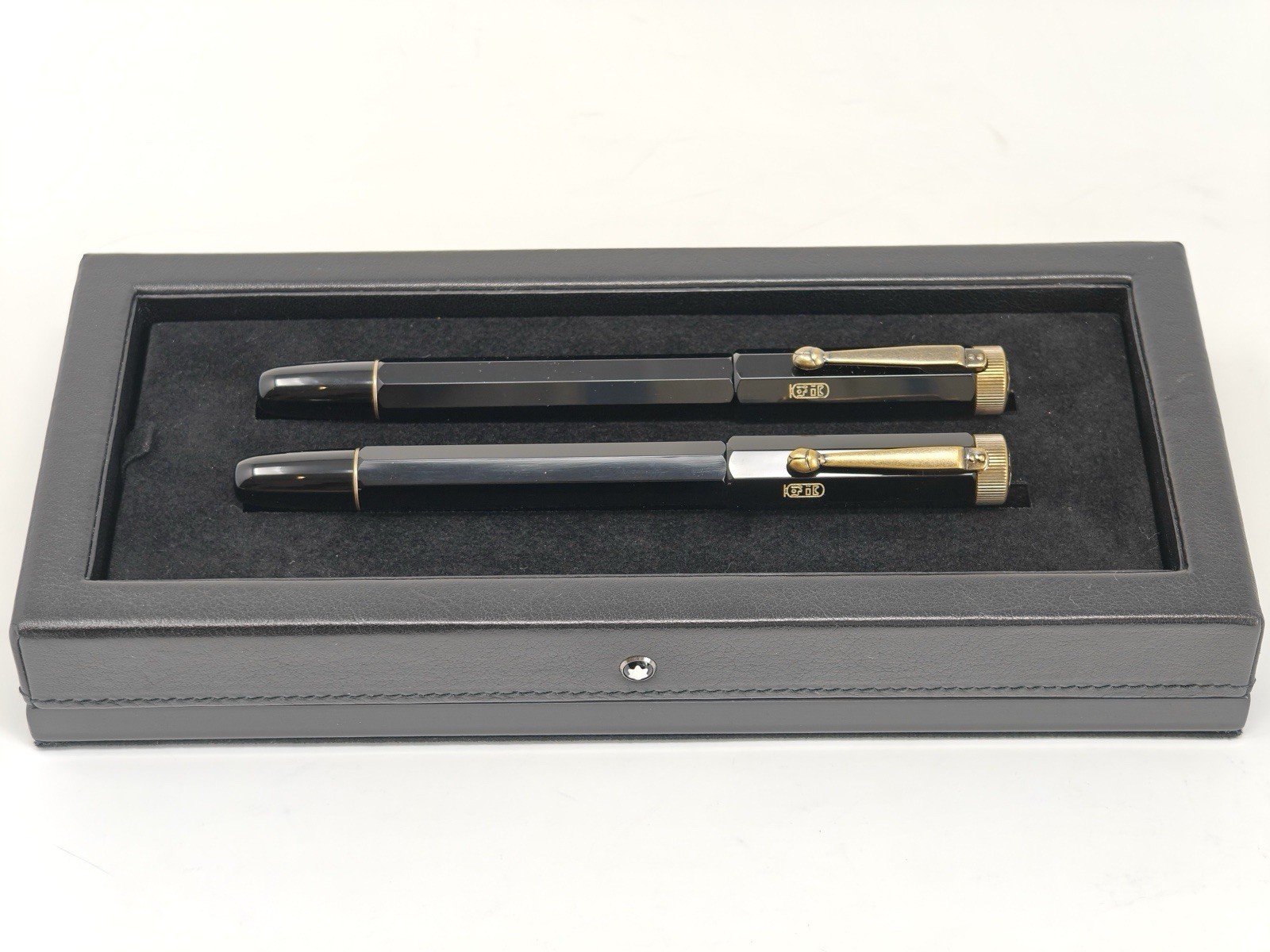 Montblanc Pen Tray Desk Meisterstuck Suede Leather Luxury RRP £550 11458 No Pen