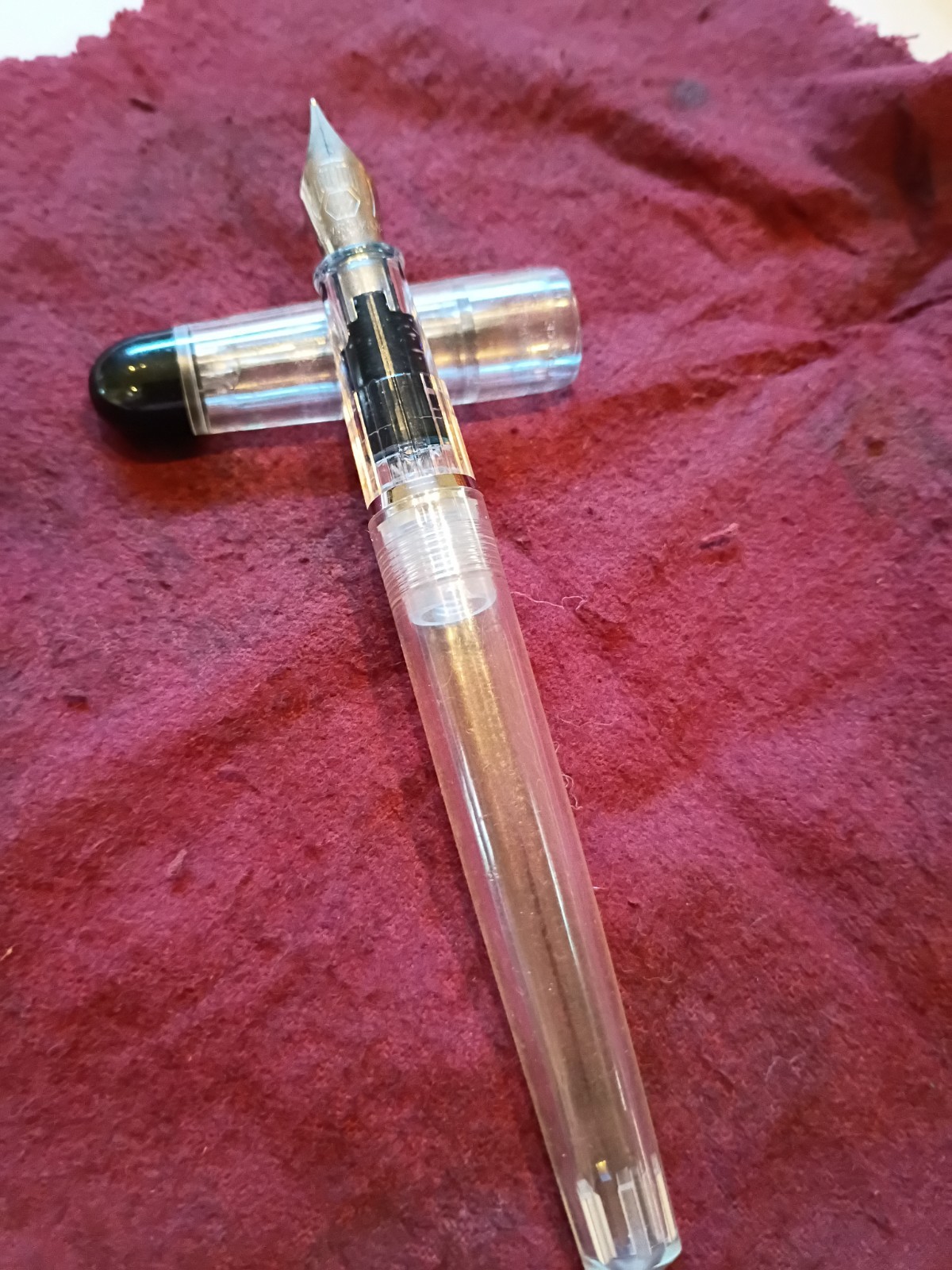 Waterman Clear Demonstator Fountain Pen In Excellent Condition.