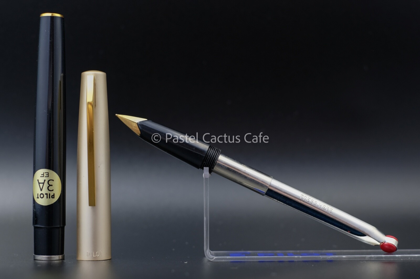Pilot F “3A” Black EF Nib Fountain Pen NOS Vintage 1970s Rare Collectible