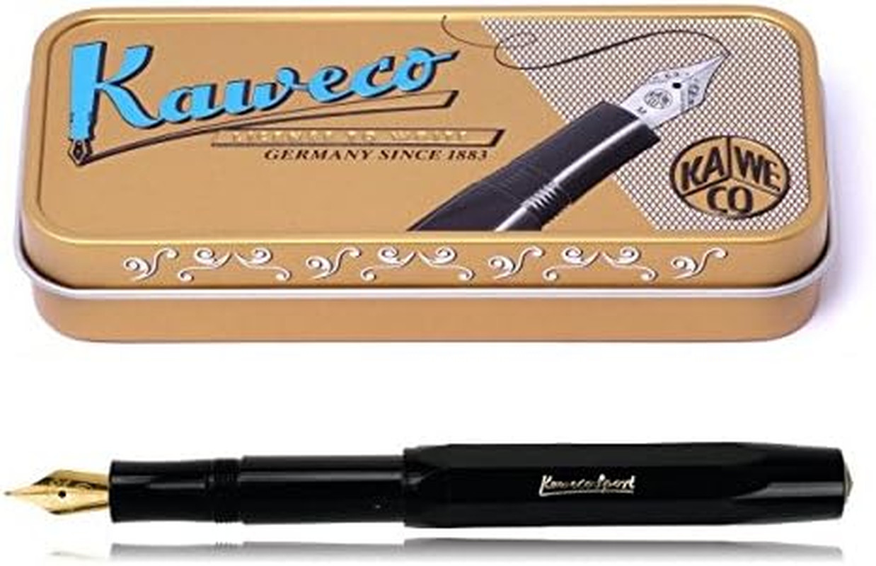 Classic Sports Fountain Pen Black Medium Nib in Gift Box