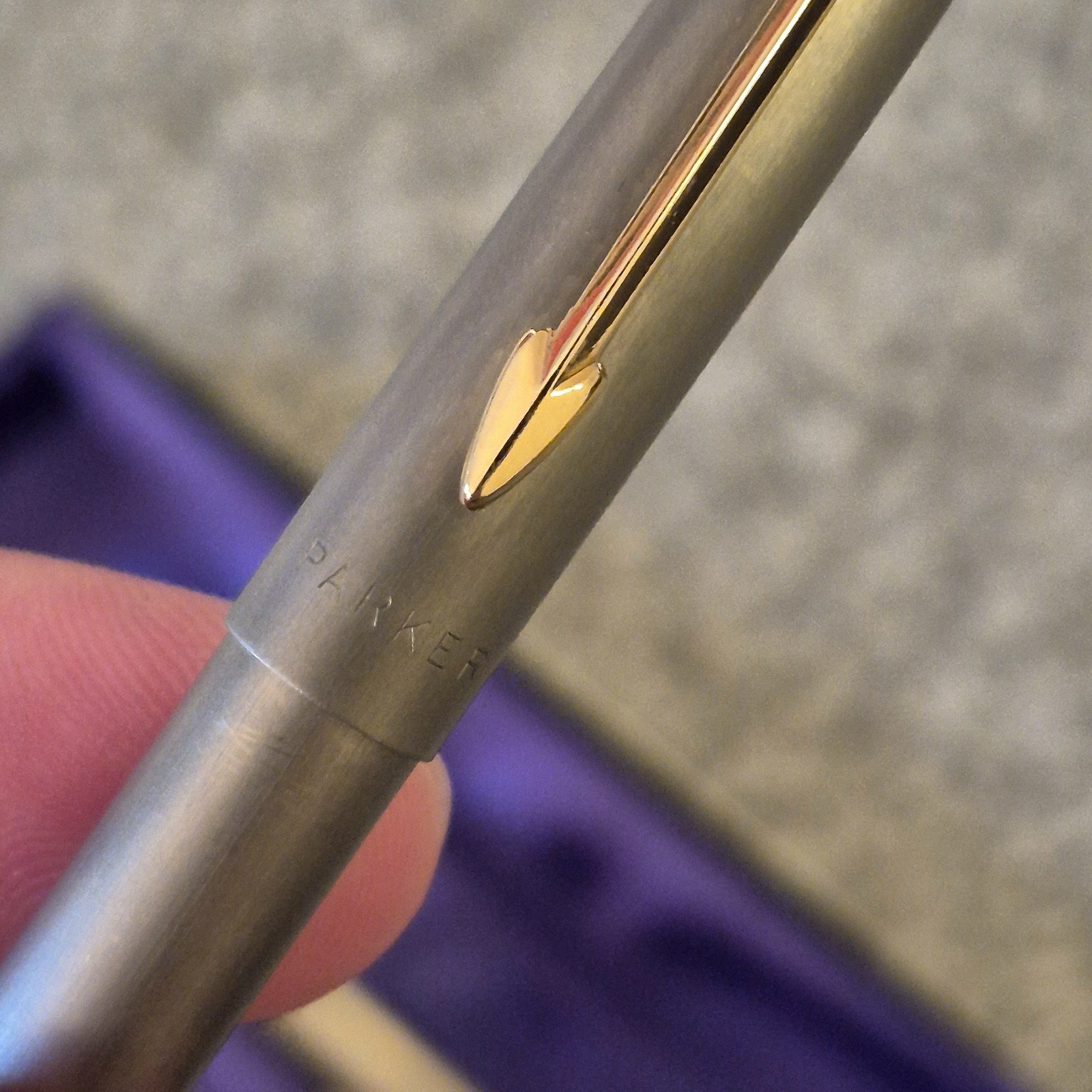 Near Mint – Vintage 1970s RARE Parker T1 Titanium Fountain Pen +…