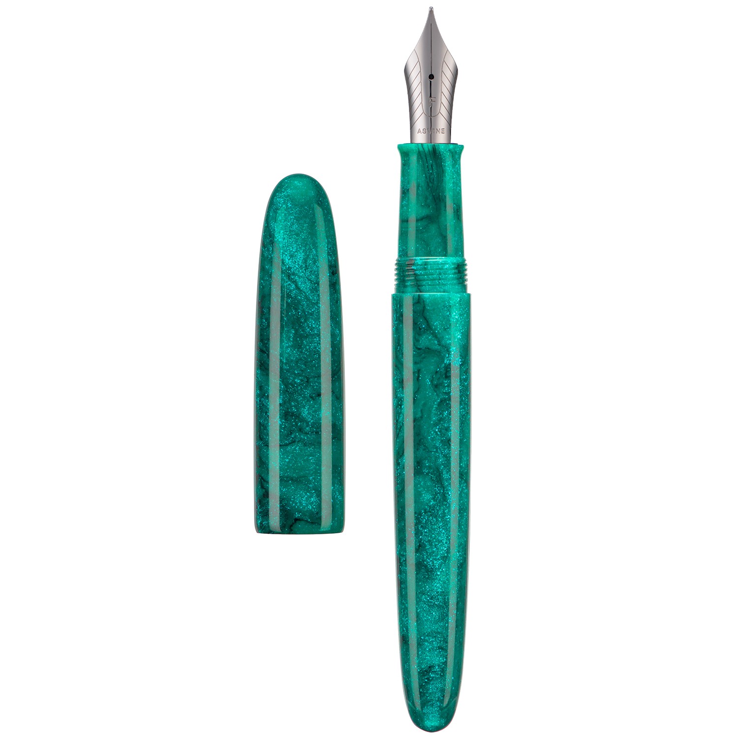 Asvine C80 Resin Fountain Pen NO.8 EF/F/M/Stub 1.1 Nib Handcraft Large Size Pen