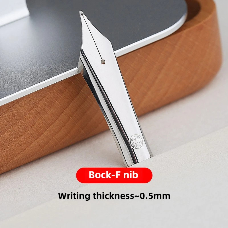 MAJOHN P140 Transparent Piston Fountain Pen Bock No.8 Nib F/M Large Capacity