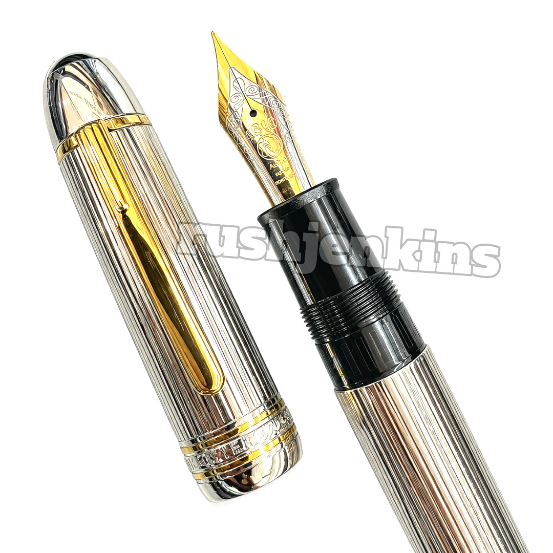 MB Meisterstück Solitaire Silver 149 Fountain Pen Premium Luxury w/ Box
