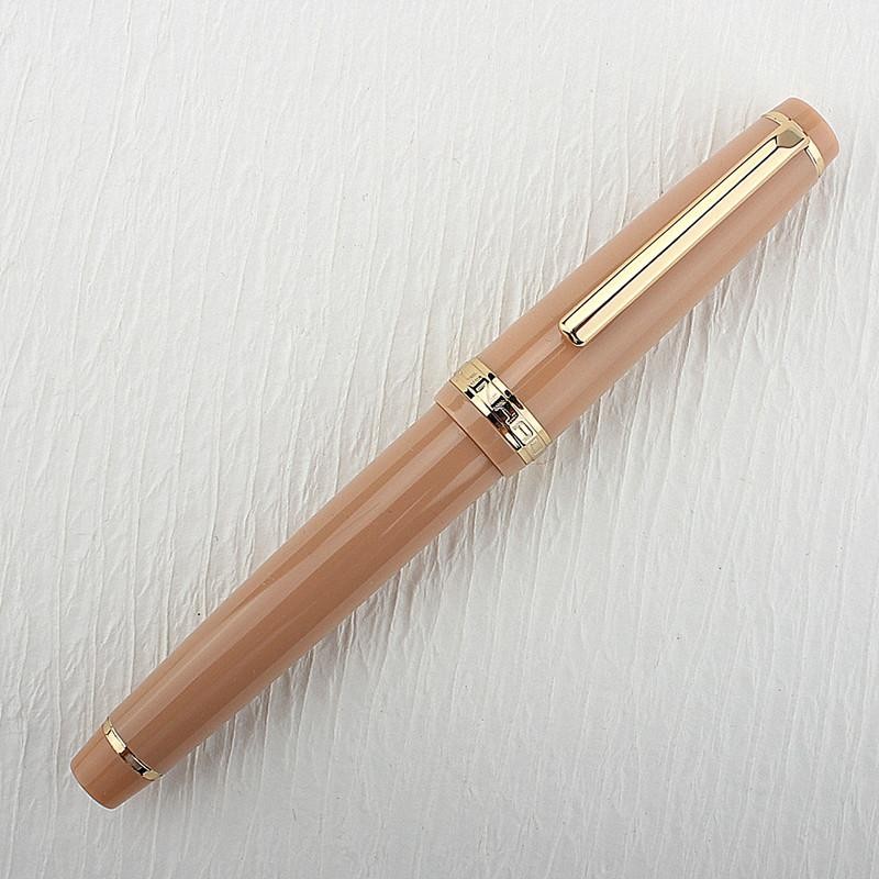 Jinhao 82 Fountain Pen Acrylic Ef/f/m/bent Nib Golden Trim with Converter Writin