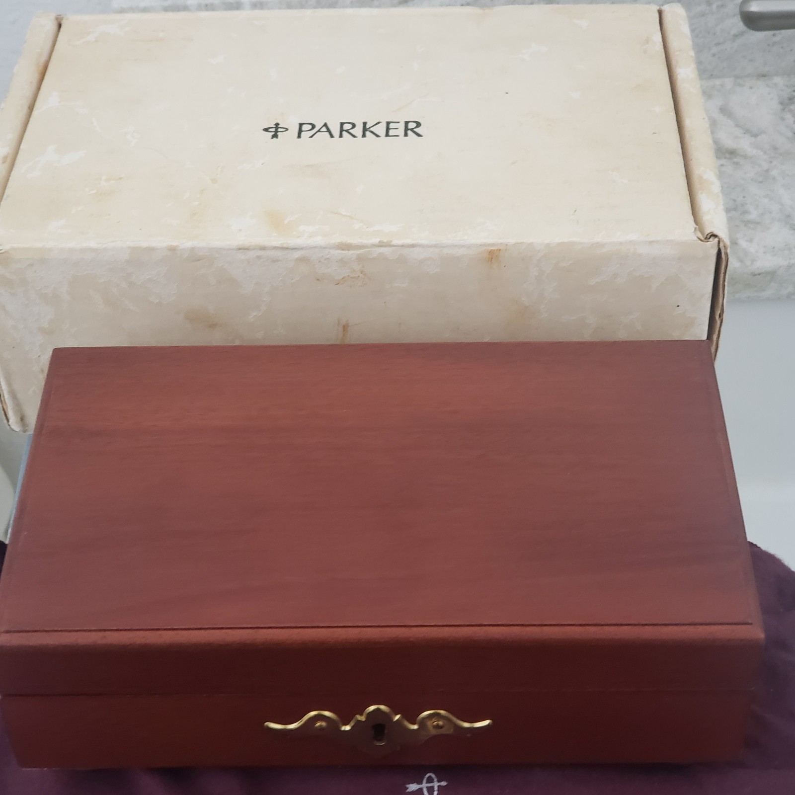 1975 Parker 75 Bicentennial Fountain Pen Made Pewter Cap & Barrel 14k Golf M Nib