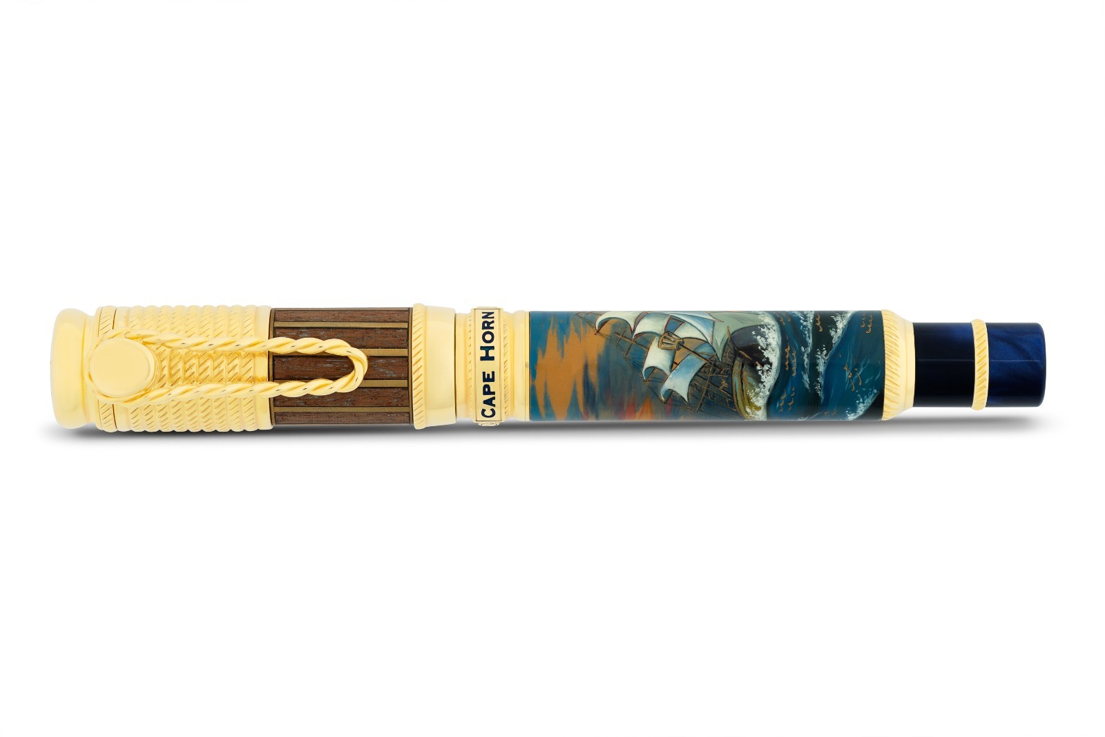 Ancora Cape Horn Fountain Pen Limited Edition 88 Italy Luxury 18k Gold Nib New
