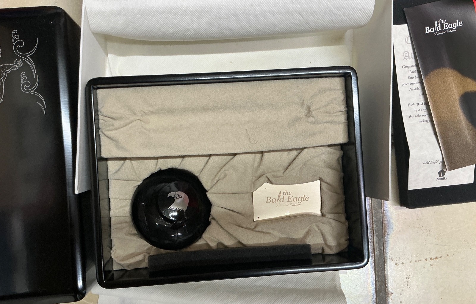 NAMIKI empty box for Bald Eagle pen, incl. Inkwell and papers FREE SHIPPING!