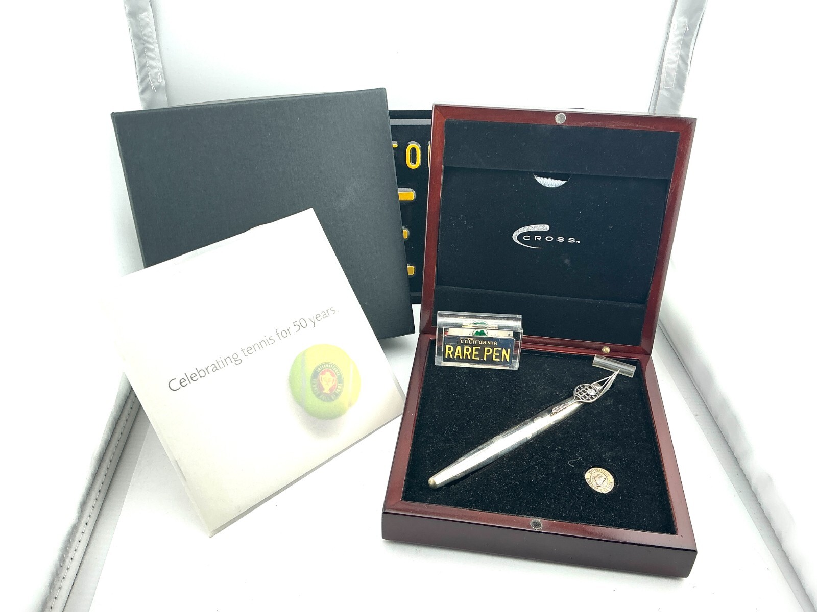 CROSS 50th Anni Tennis Hall of Fame STERLING SILVER Fountain Pen 18K M nib NEW