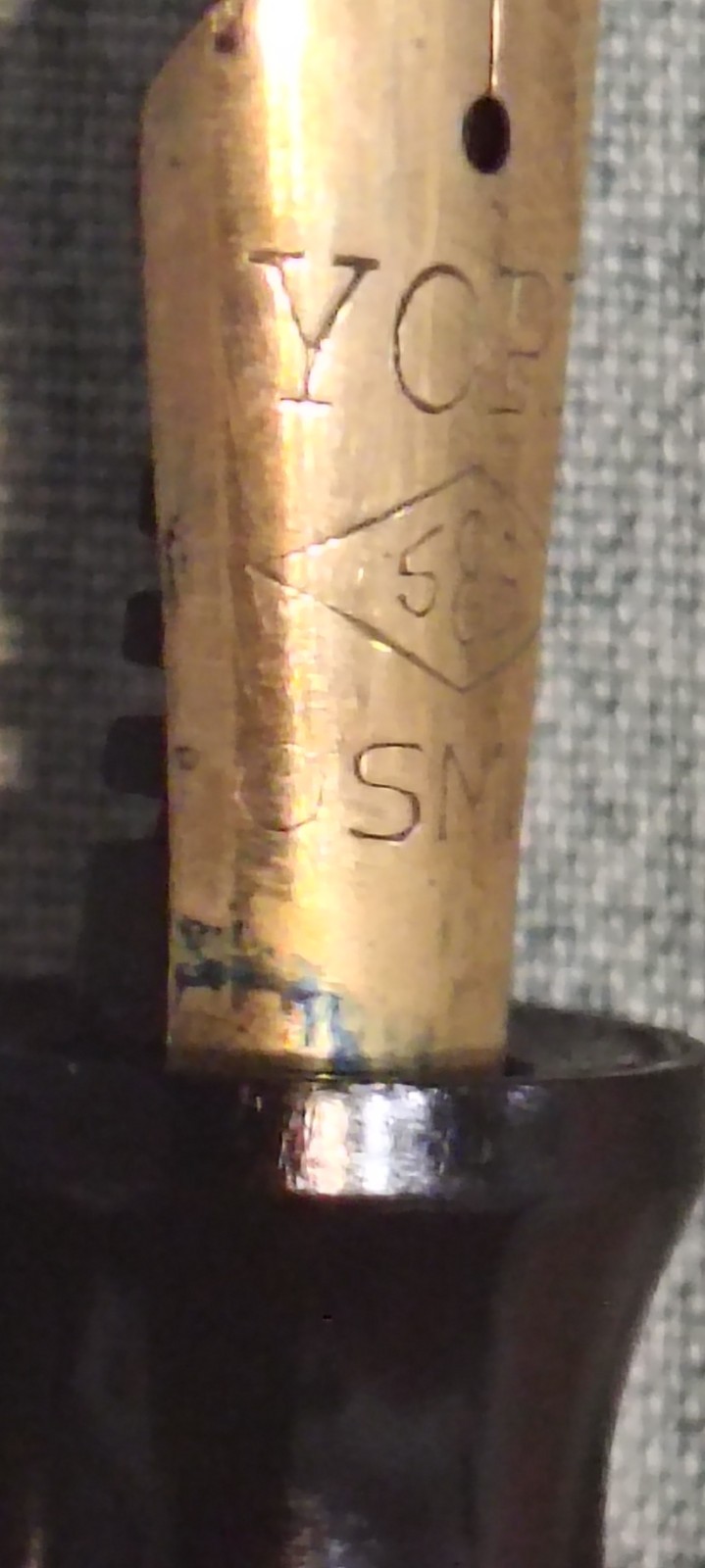 York Osmio 14k Gold Fine Flexible Point Nib Button Fill Fountain Pen Italy