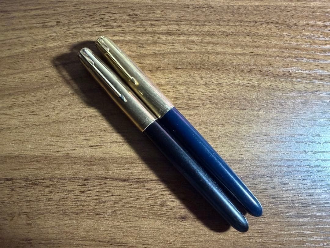 Parker Fountain Pen 51 Ink Vintage Retro Set of 2