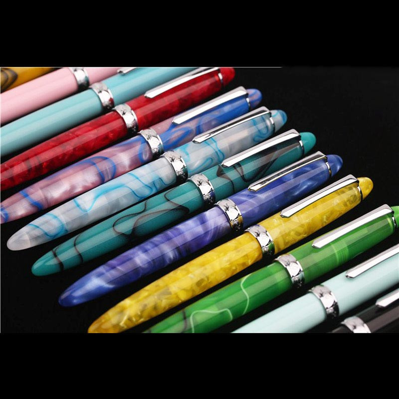 Chic Luxury PENBBS 308 Acrylic China Fountain Pen Smooth Fine 0.5mm Nib Writing