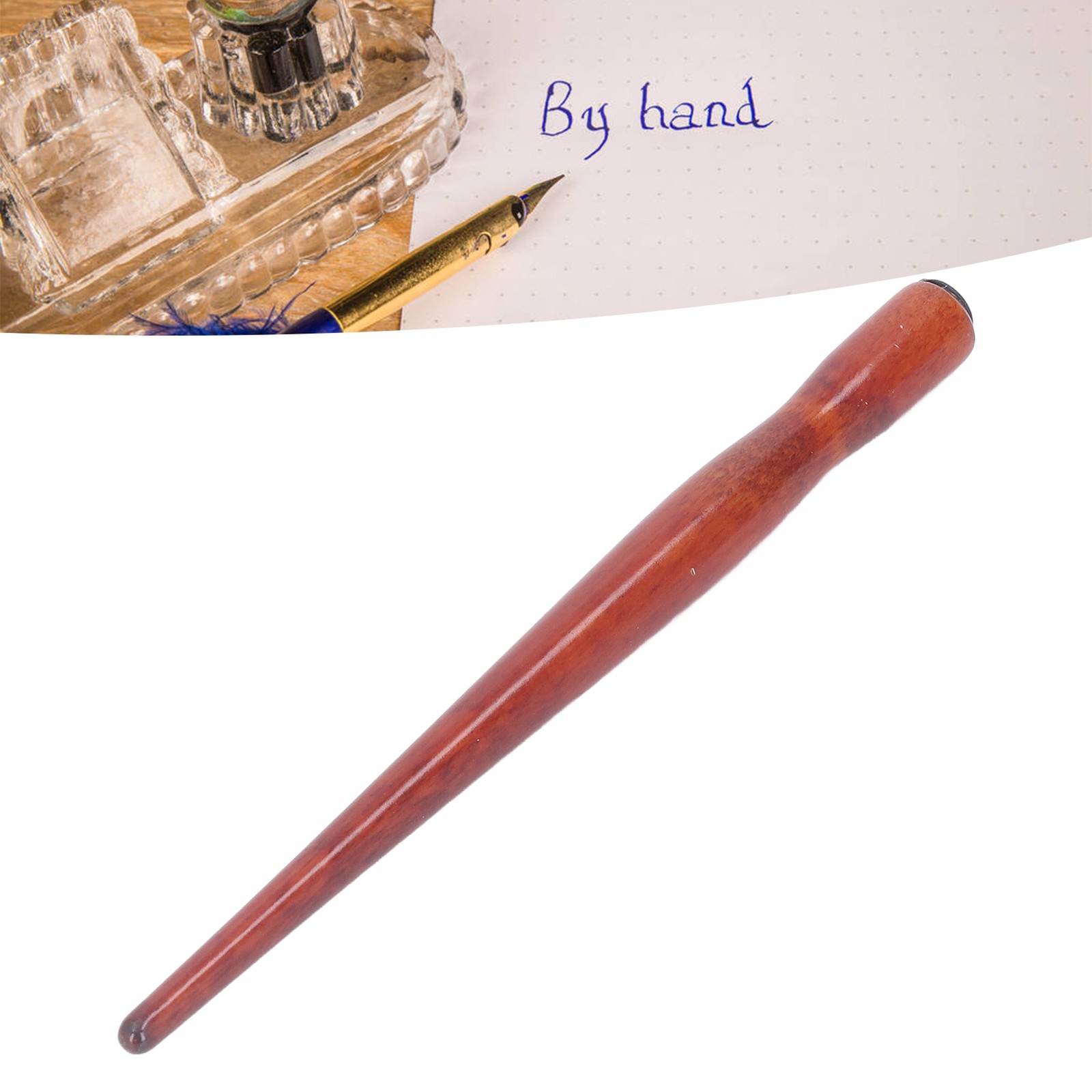 10 Pcs Nib Pen Holder Comfortable Grip Smoother Wooden Comic Pen Nib Holder For