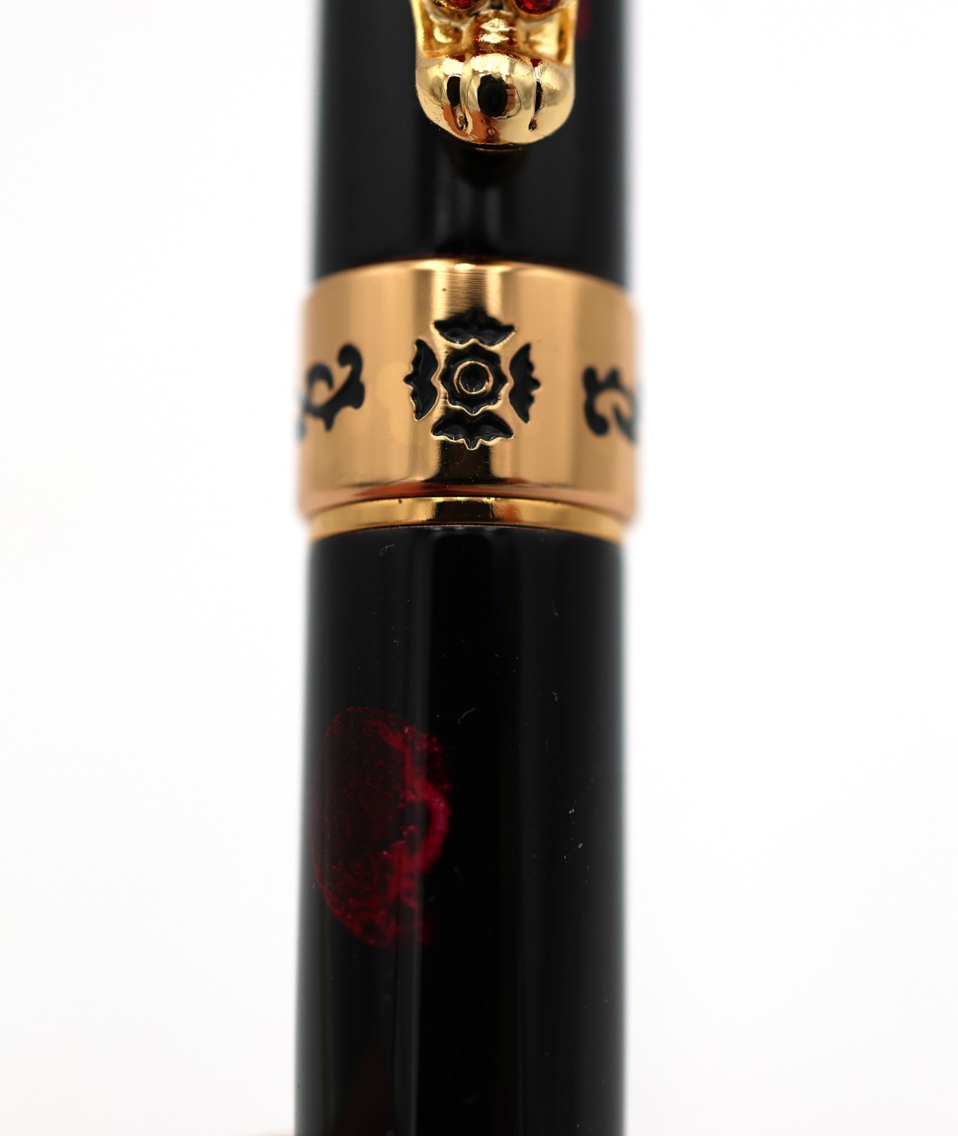 Jinhao Emperor Dragon Fountain Pen – Gold Trim, Red Jewel Eyes, M Nib N.O.S.