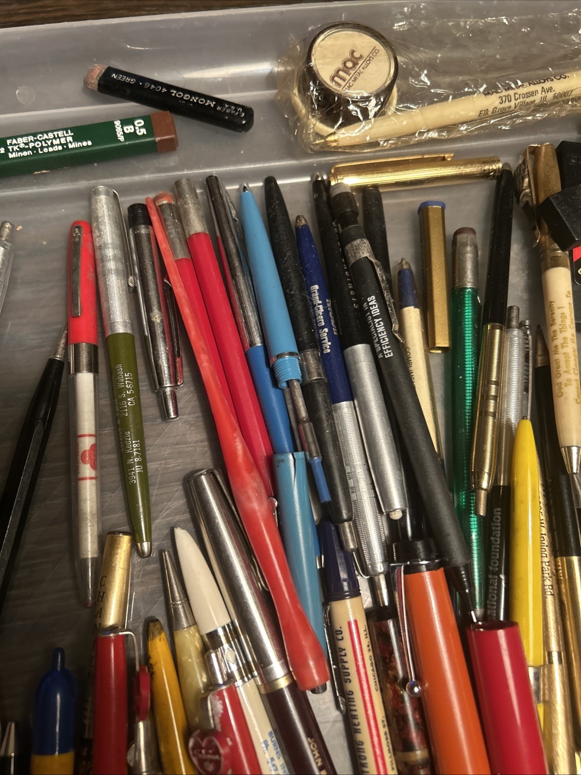 VINTAGE LOT OF 50+PENS & PENCILS FOR PARTS & REPAIR