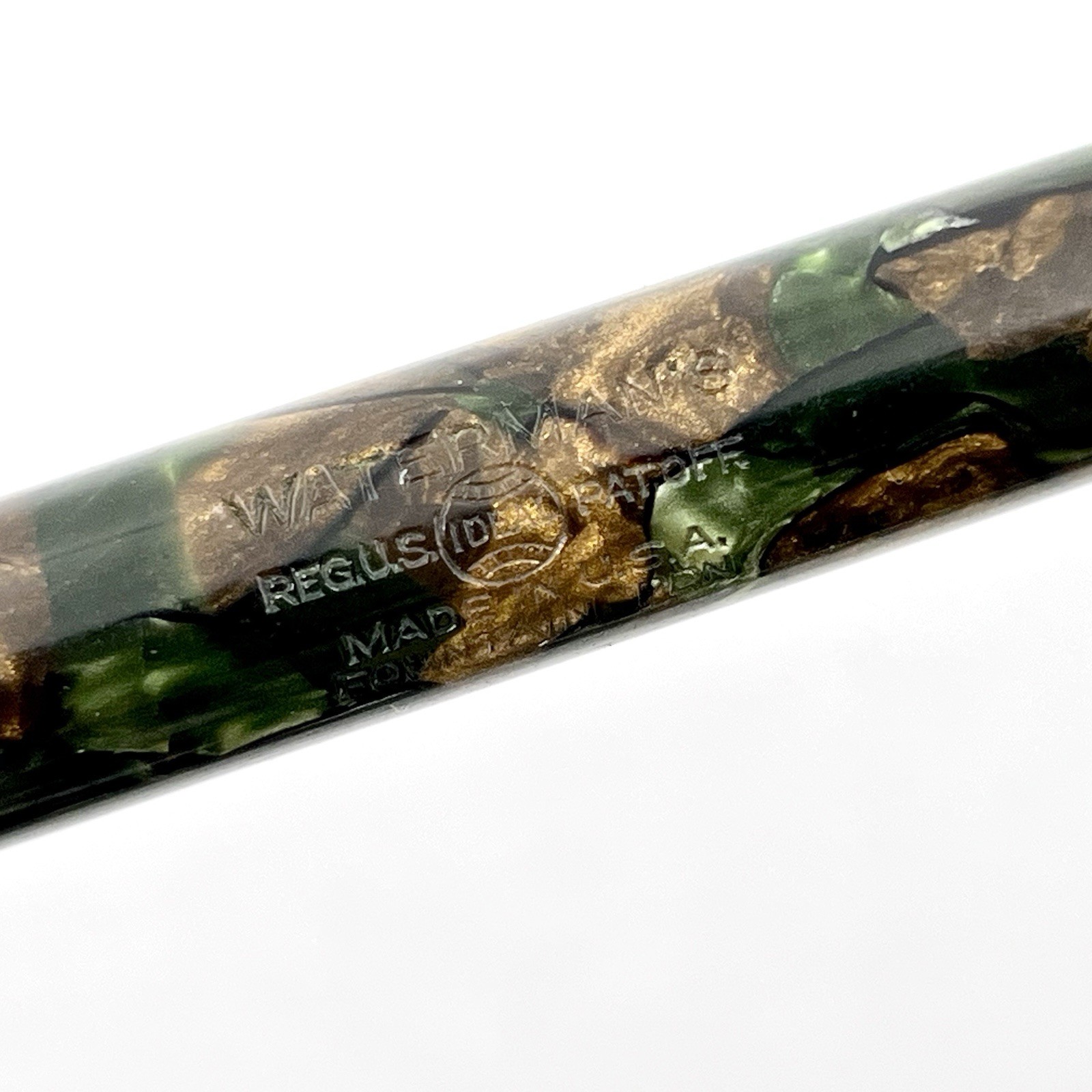 Waterman 94 Moss Agate Fountain Pen w/o Nib – Sold as is!