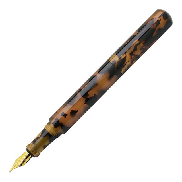 Onishi Seisakusho Compact Fountain Pen Tortoise Shell F Nib Japan New