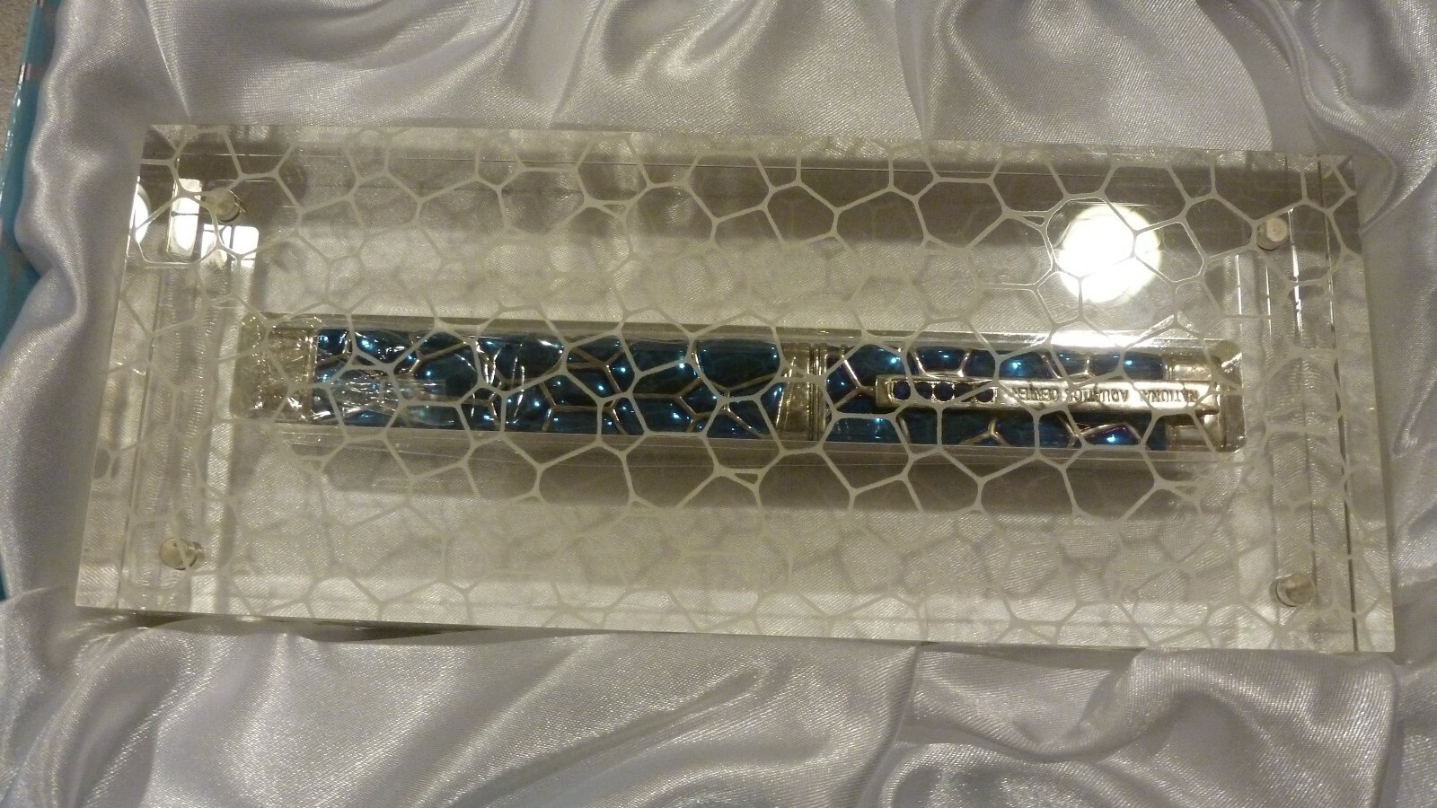 2008 BEIJING OLYMPICS WATER CUBE FOUNTAIN PEN NATIONAL AQUATICS CENTER COA + BOX