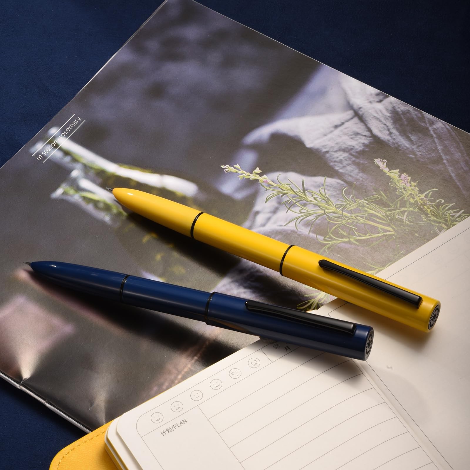 C1 Fountain Pen Extra Fine Nib Dark Blue & Classic Retro Design Metal Pen wit…