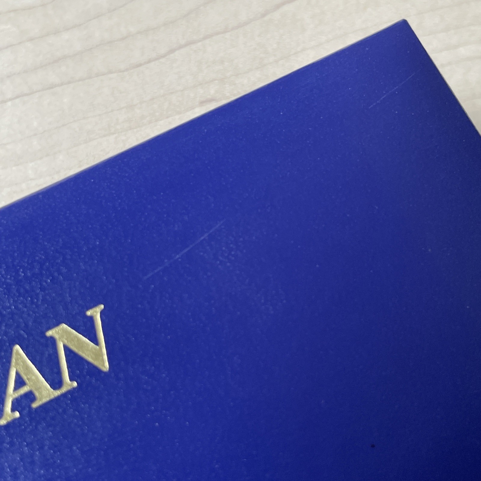 Waterman Paris *Empty* Blue & Gold Pen Case, White Satin Lined Box, Great Cond.