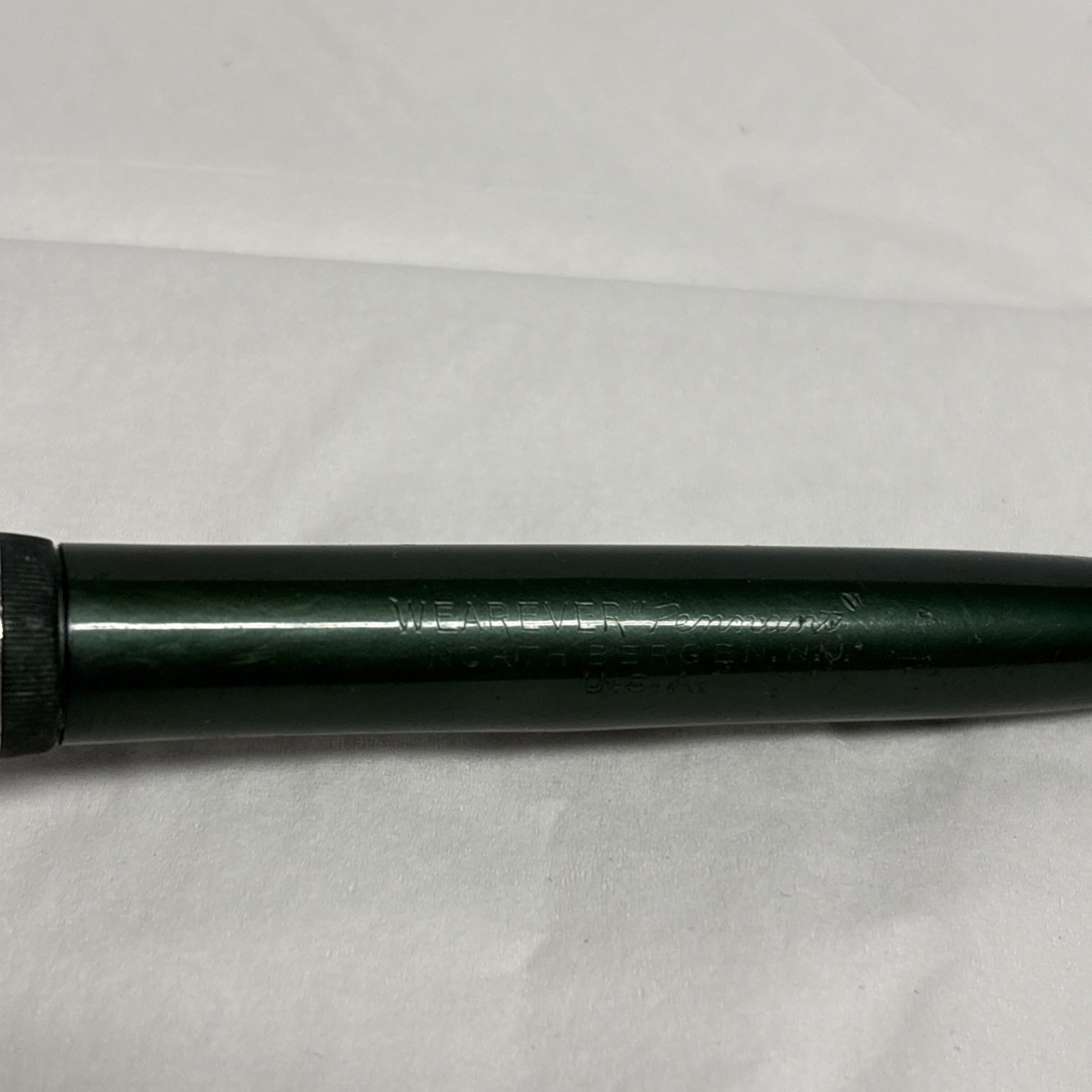 Vintage Wearever Fountain Pen Green And Silver & Unbranded Fountain Pen Untested
