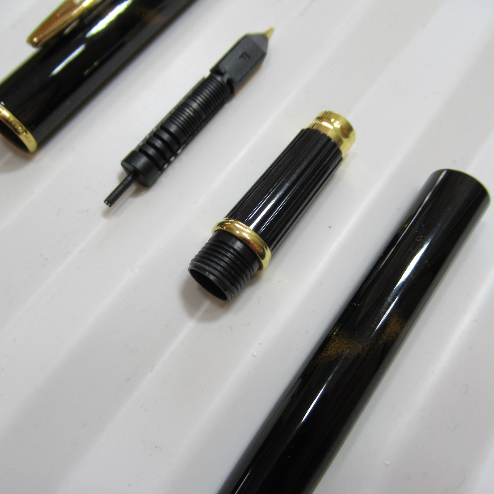 18K NIB waterman Brown Marble Laque Fountain vintage France sheaffer parker wahl