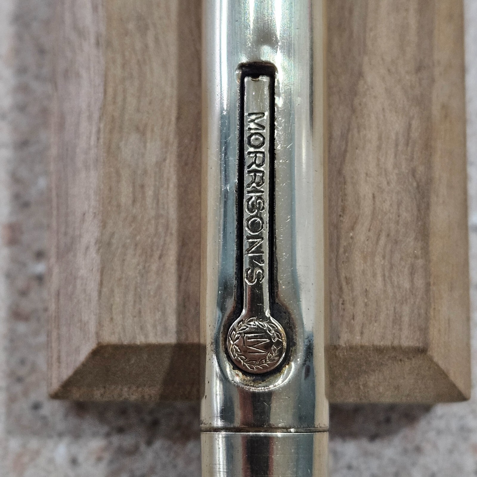 Morrison’s Black Lever Fill 1/40 14KT Gold Overlay 5″ Fountain Pen *MISSING NIB*