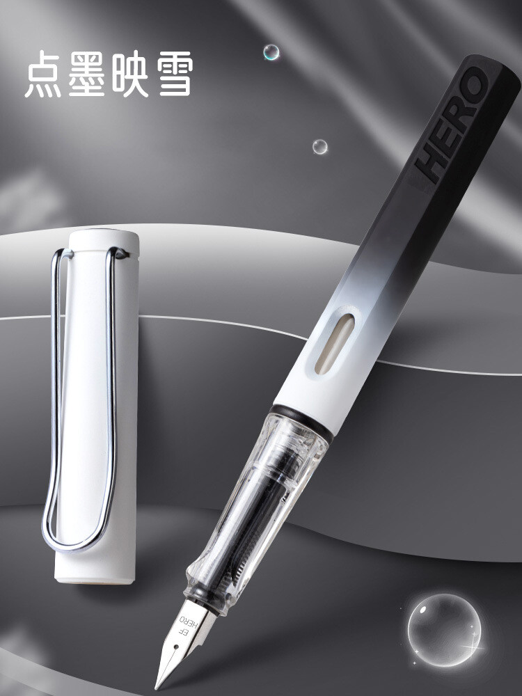 2025 Hero 359B Plastic China Fountain 8 Colors Pen Extra Fine Nib 0.38mm Writing