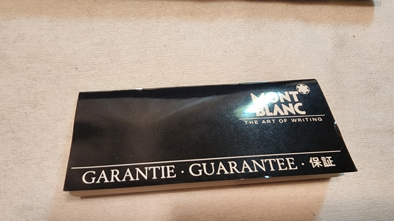 VINTAGE MONT BLANC FOUNTAIN PEN FELT CASE and ORIGINAL BOX, EMPTY – NO PEN