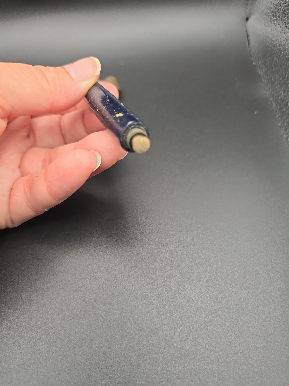 VTG 1920s Parker Duofold Lucky Curve Fountain Pen in Lapis Lazuli Blue Restorati